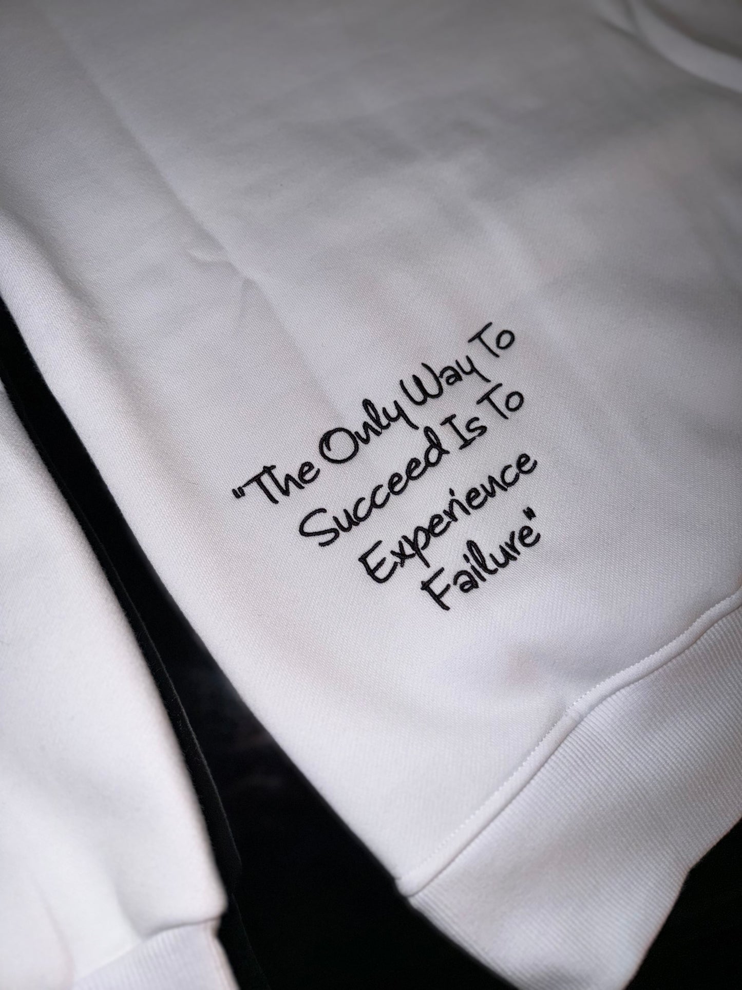 BackwardsNYC Ultimate Comfort and Style: Premium Fabric Hoodie for Men/Women. Black on White, Left Chest